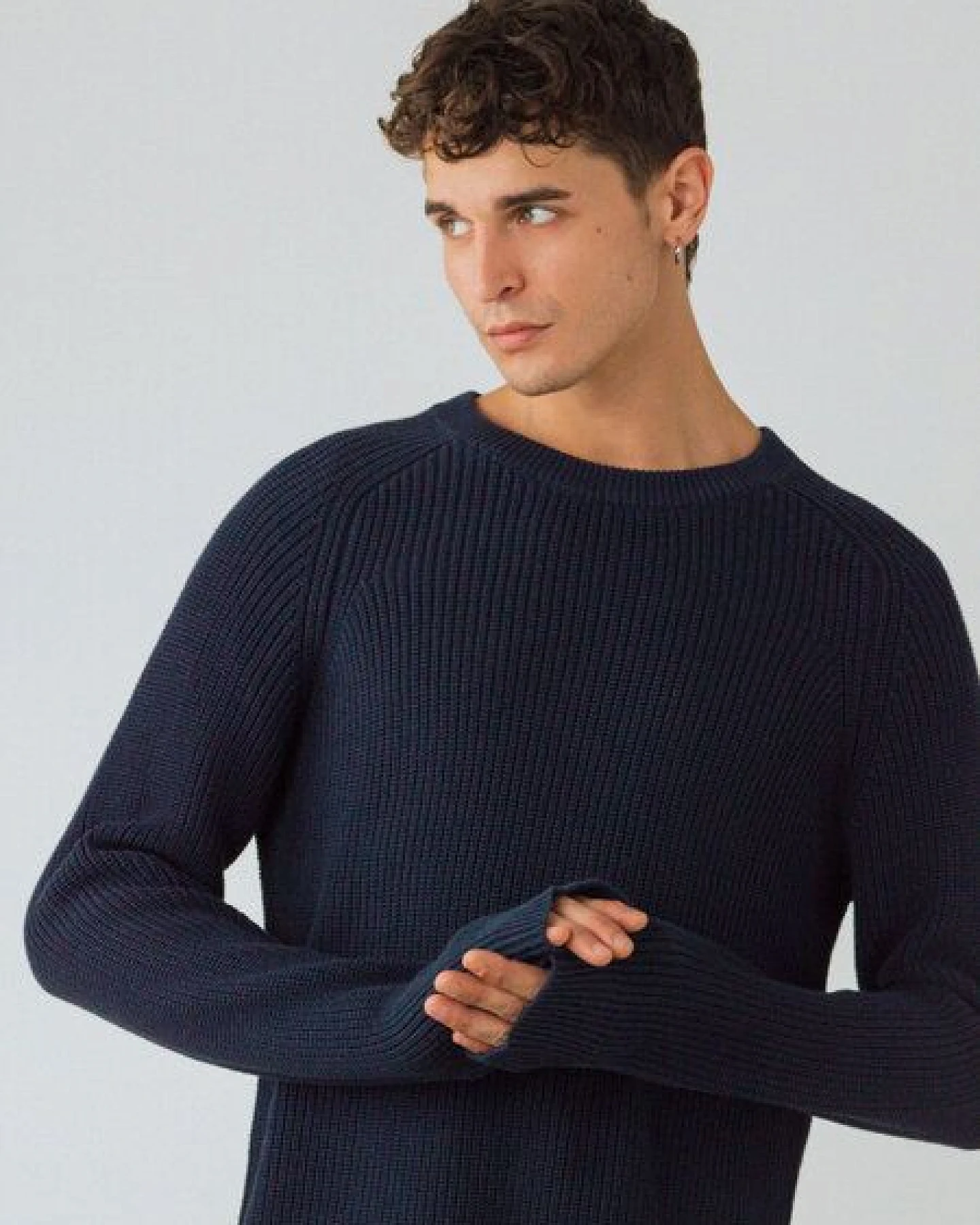 Honest Basics Herren Strickpullover aus 100% Bio-Baumwolle – Ansicht 3