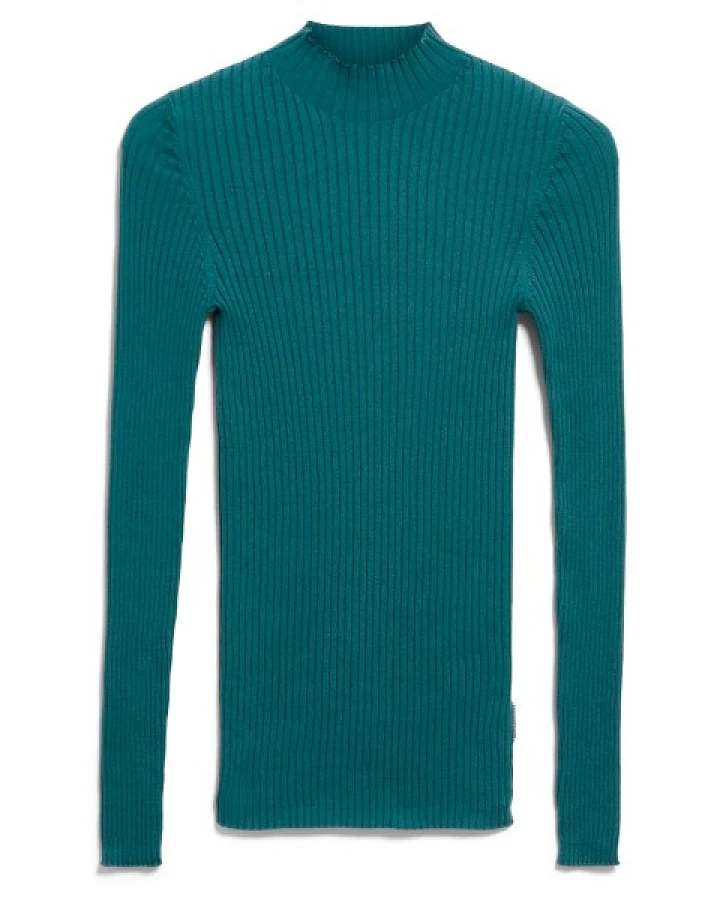ARMEDANGELS - Women's Alaania - Longsleeve Gr L blau/türkis