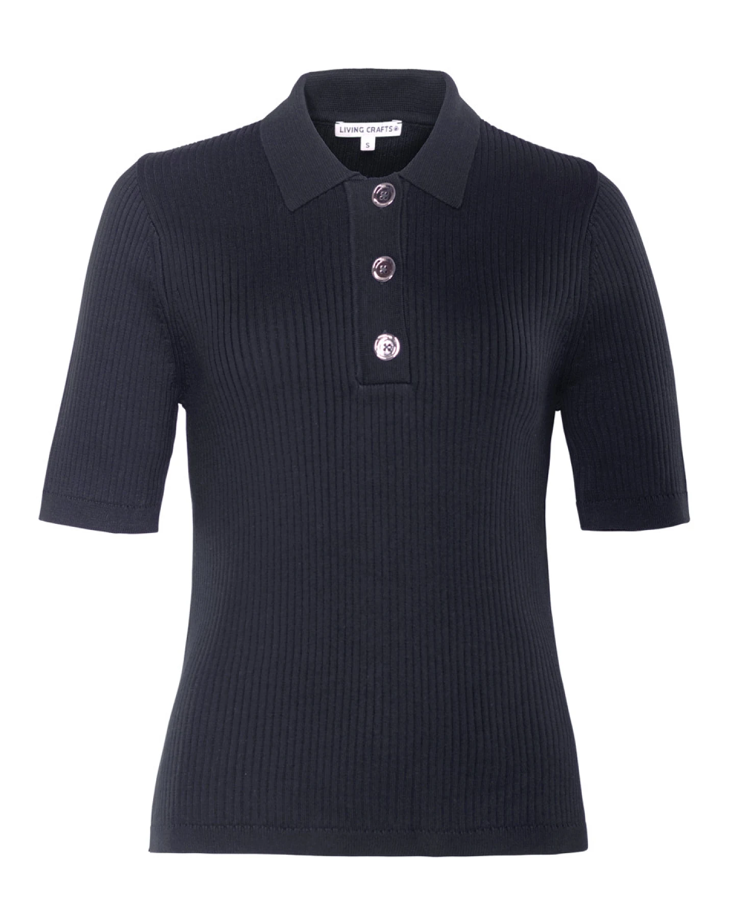 Damen Polo-Pullover Blau – Ansicht 2