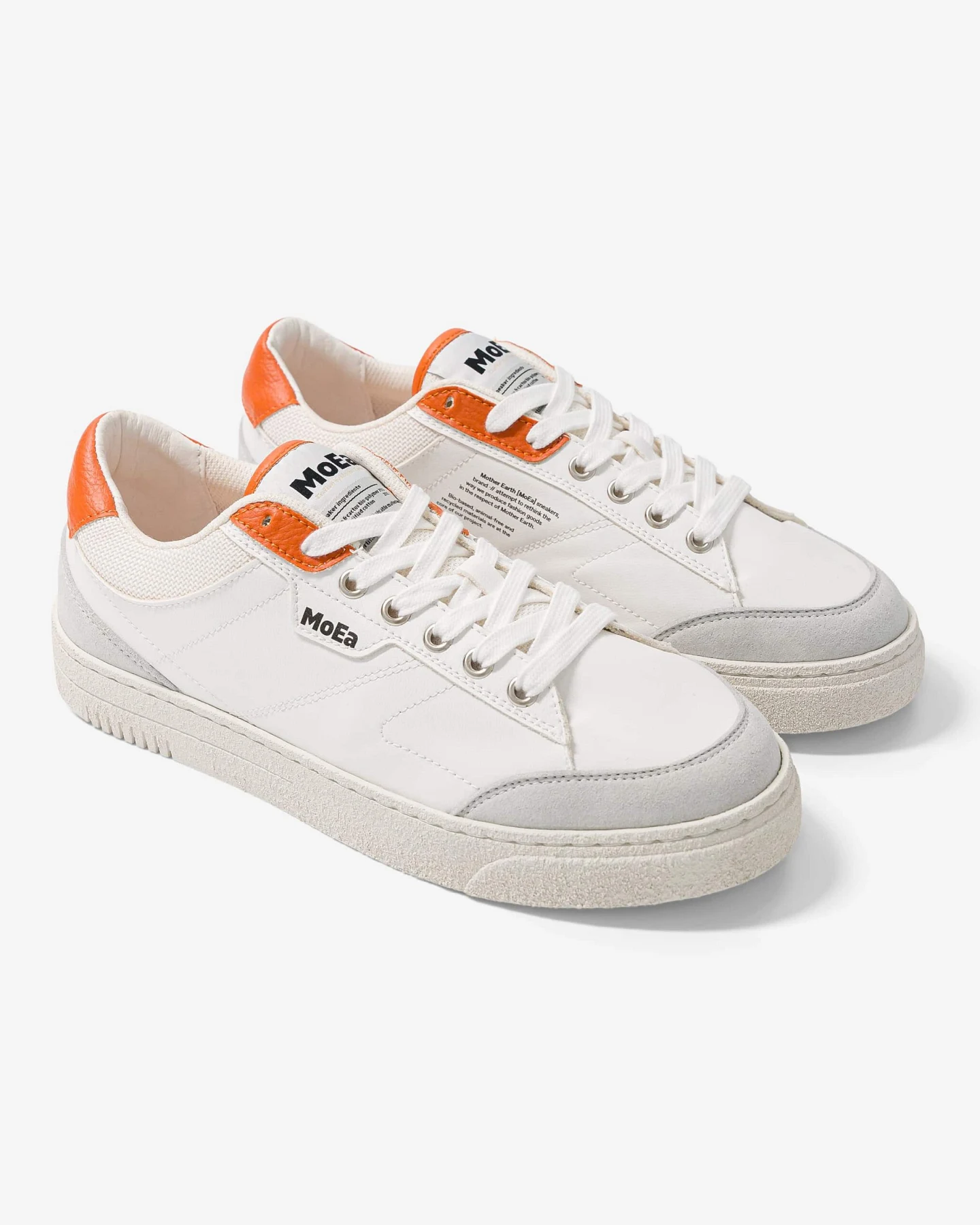 MoEa Herren vegan Sneaker Gen3 Orange Weiß & Orange – Ansicht 2