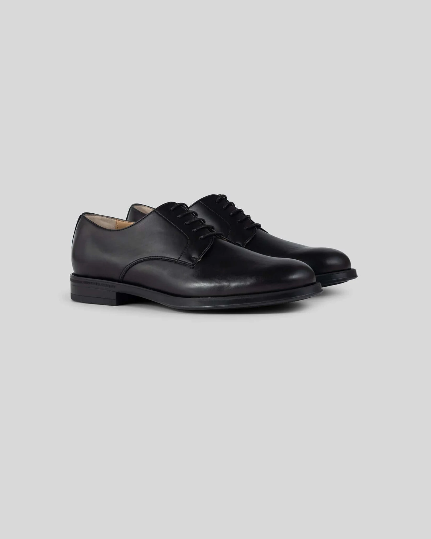 Solari Milano Herren vegan Derby Schuhe Derby Man Schwarz – Ansicht 2