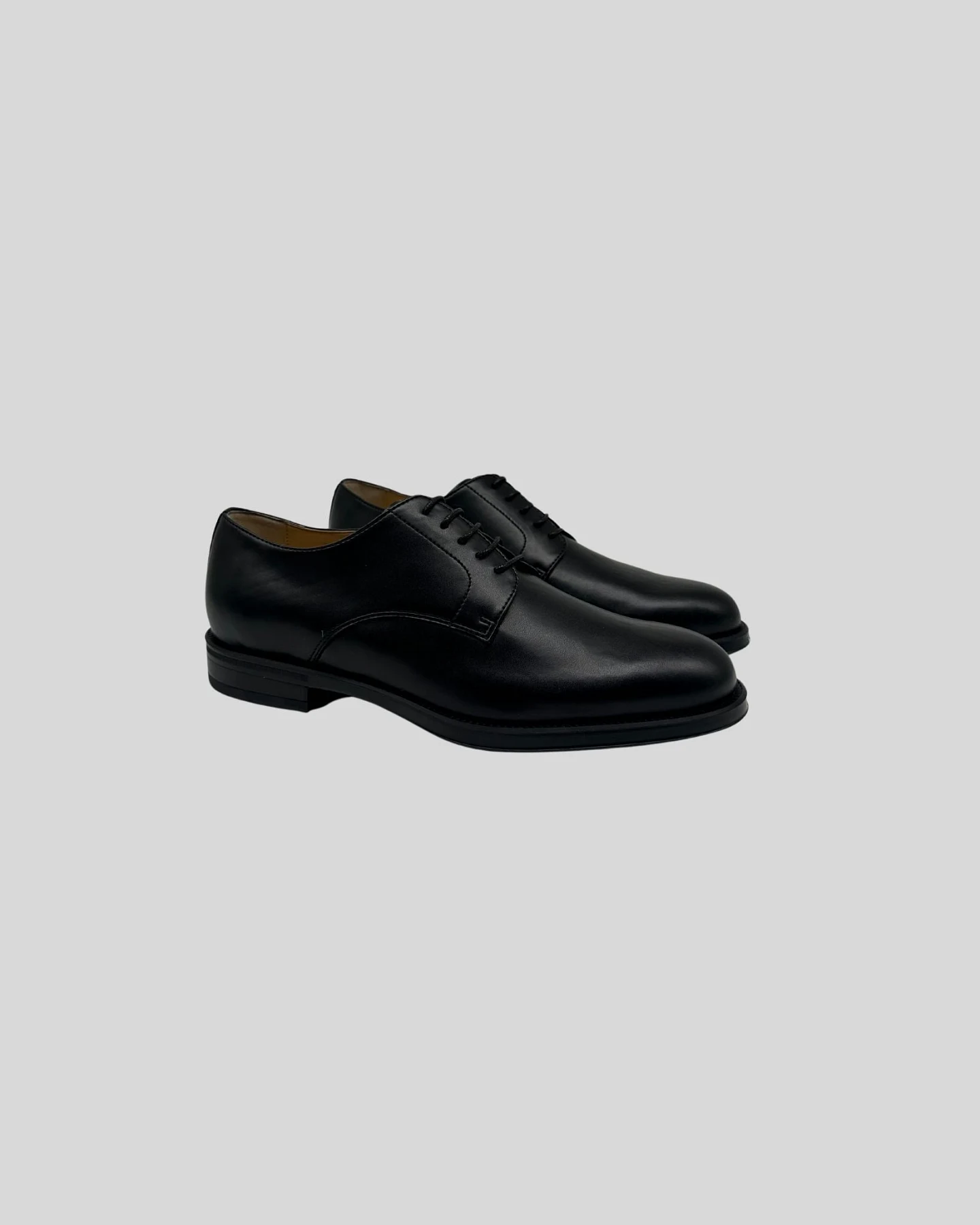 Solari Milano Damen vegan Derby Schuhe Schwarz – Ansicht 2