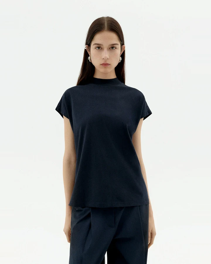 Thinking MU Damen vegan T-Shirt Volta Navy