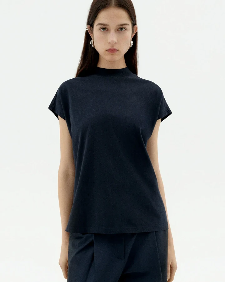 Thinking MU Damen vegan T-Shirt Volta Navy