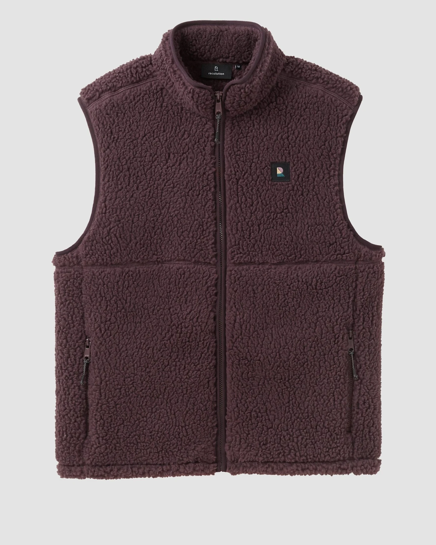 Recolution Herren vegan Weste Teasel Dark Grape – Ansicht 2