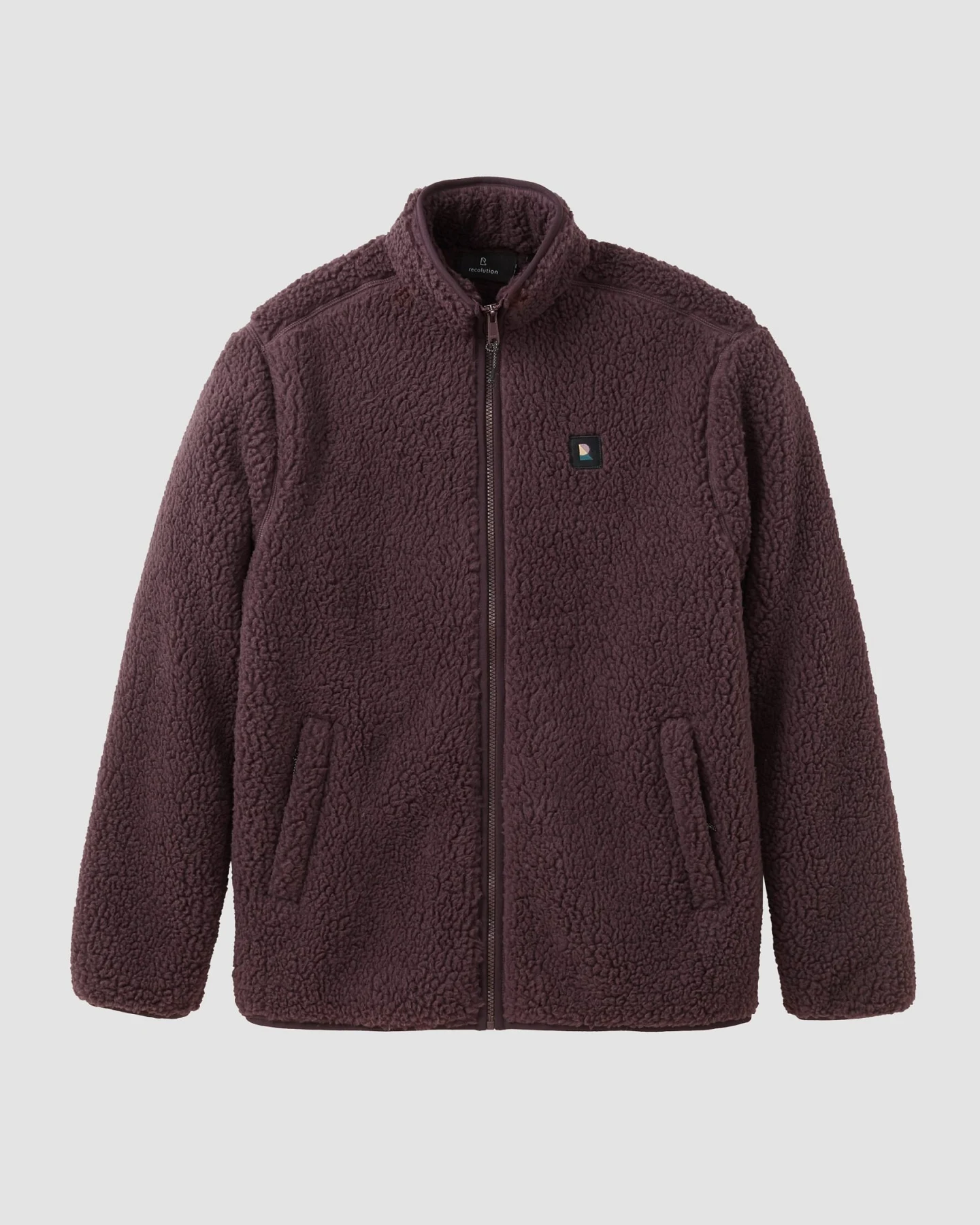 Recolution Herren vegan Jacke Spindle In Dark Grape – Ansicht 2