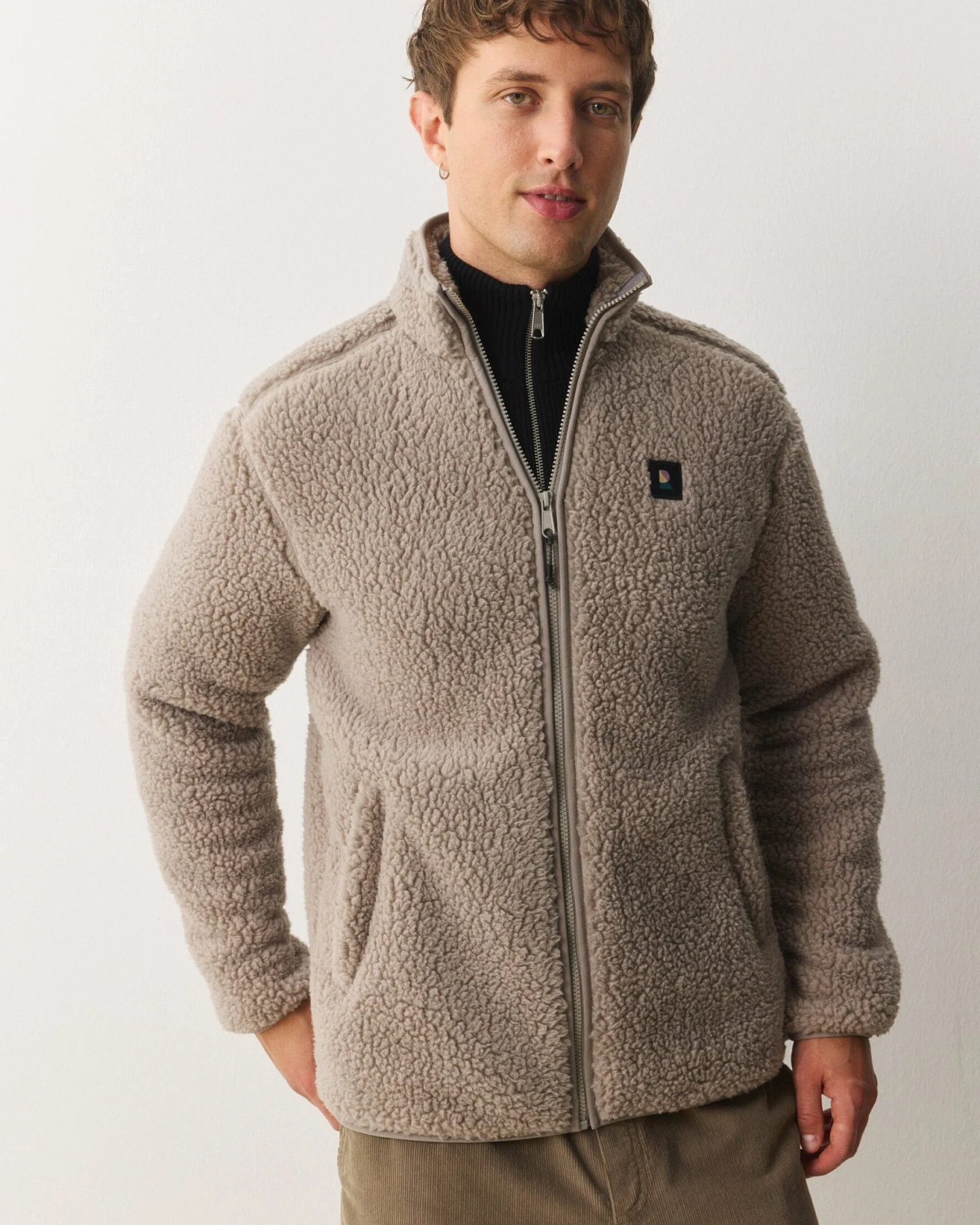 Recolution Herren vegan Jacke Spindle Haselnussbraun – Ansicht 2
