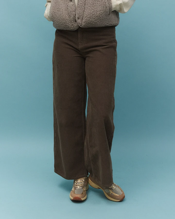 Recolution Damen vegan Hose Erica Cord Vintage Braun