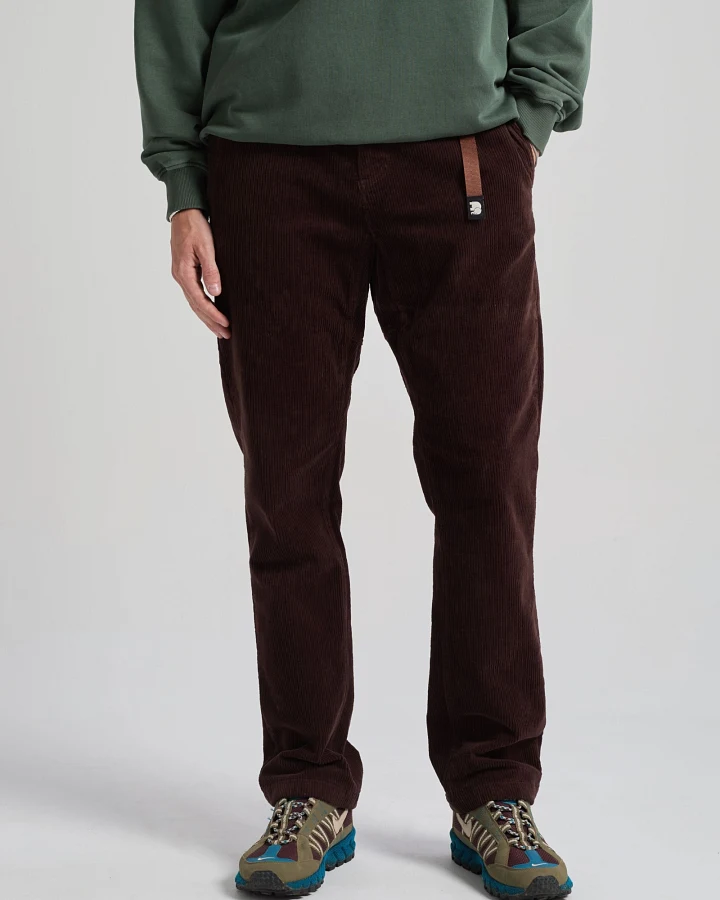 Trendsplant Herren vegan Hose Aus Cord Ecodye Climber Chicory Coffee