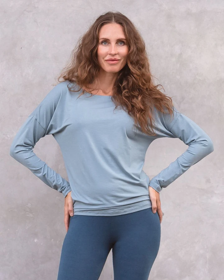 Jaya Organics Longsleeve Pia - Washed Denim L