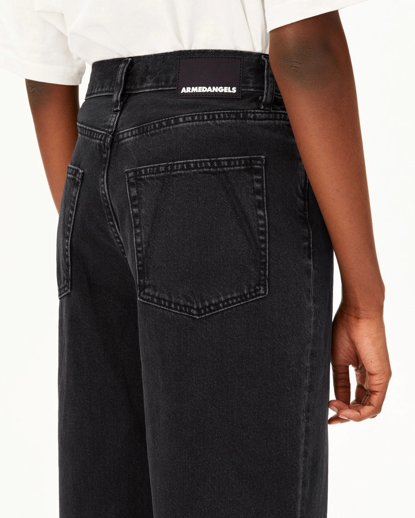 Jeans Enijaa High Waist Wide Ebony Black – Ansicht 4