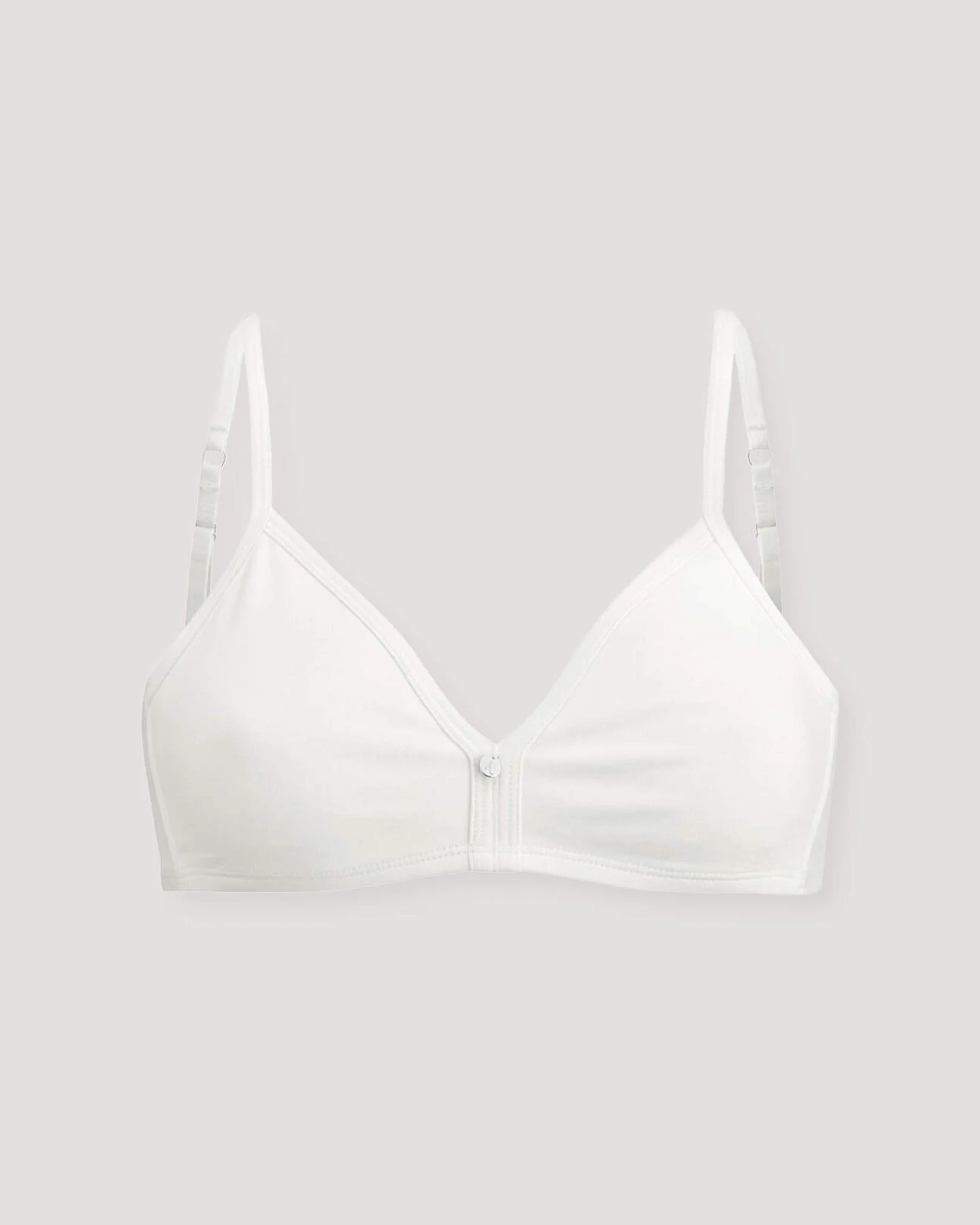 hessnatur Damen Triangel BH bügellos COTTON FEEL aus Bio-Baumwolle - weiß - Größe 80A – Ansicht 3