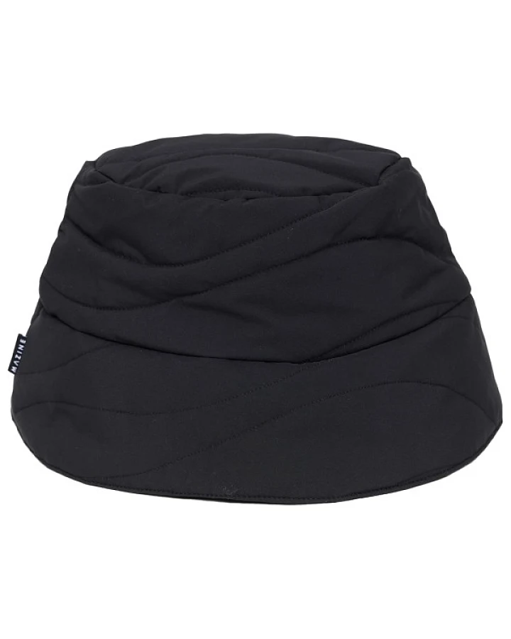 Mazine - Waves Quilt Padded Bucket Hat - Hut Gr One Size schwarz