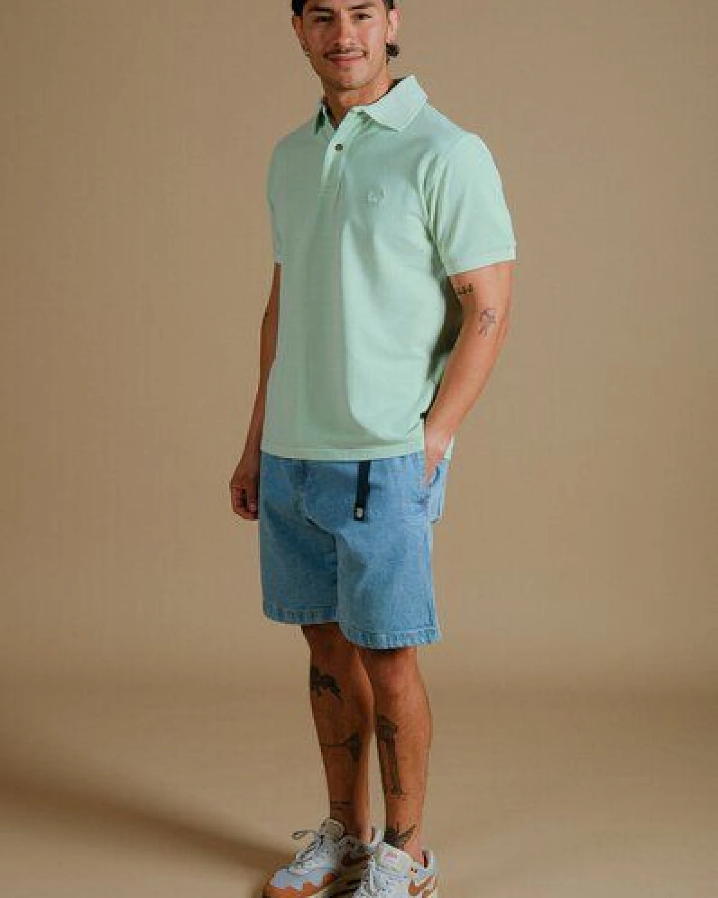 Trendsplant Essential Pigment Polo Dusty Aqua – Ansicht 4