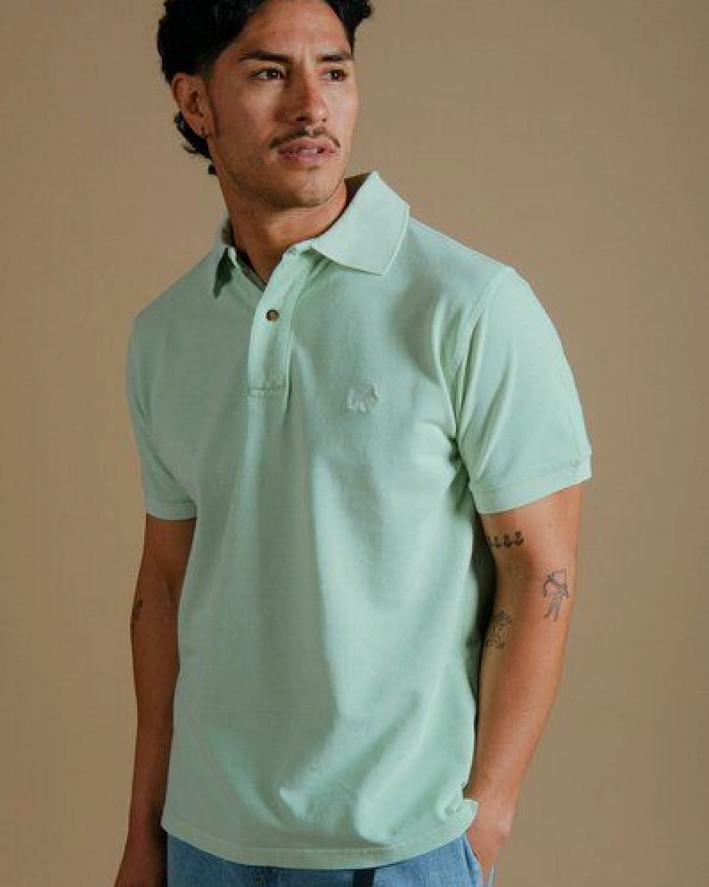 Trendsplant Essential Pigment Polo Dusty Aqua – Ansicht 2