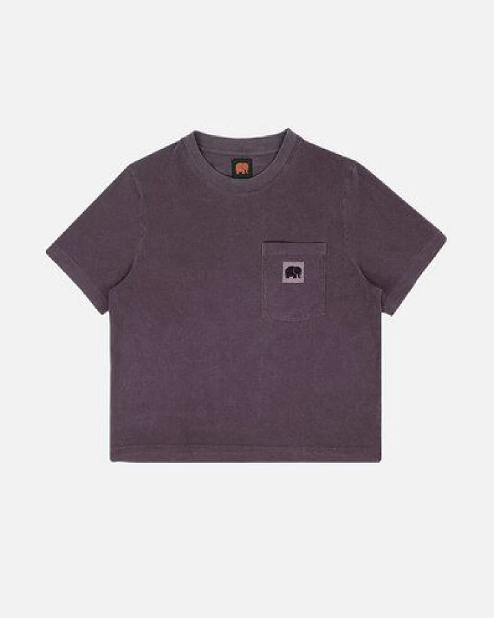 Trendsplant Women's Garceta Pigment Dyed T-Shirt Sunset Purple
