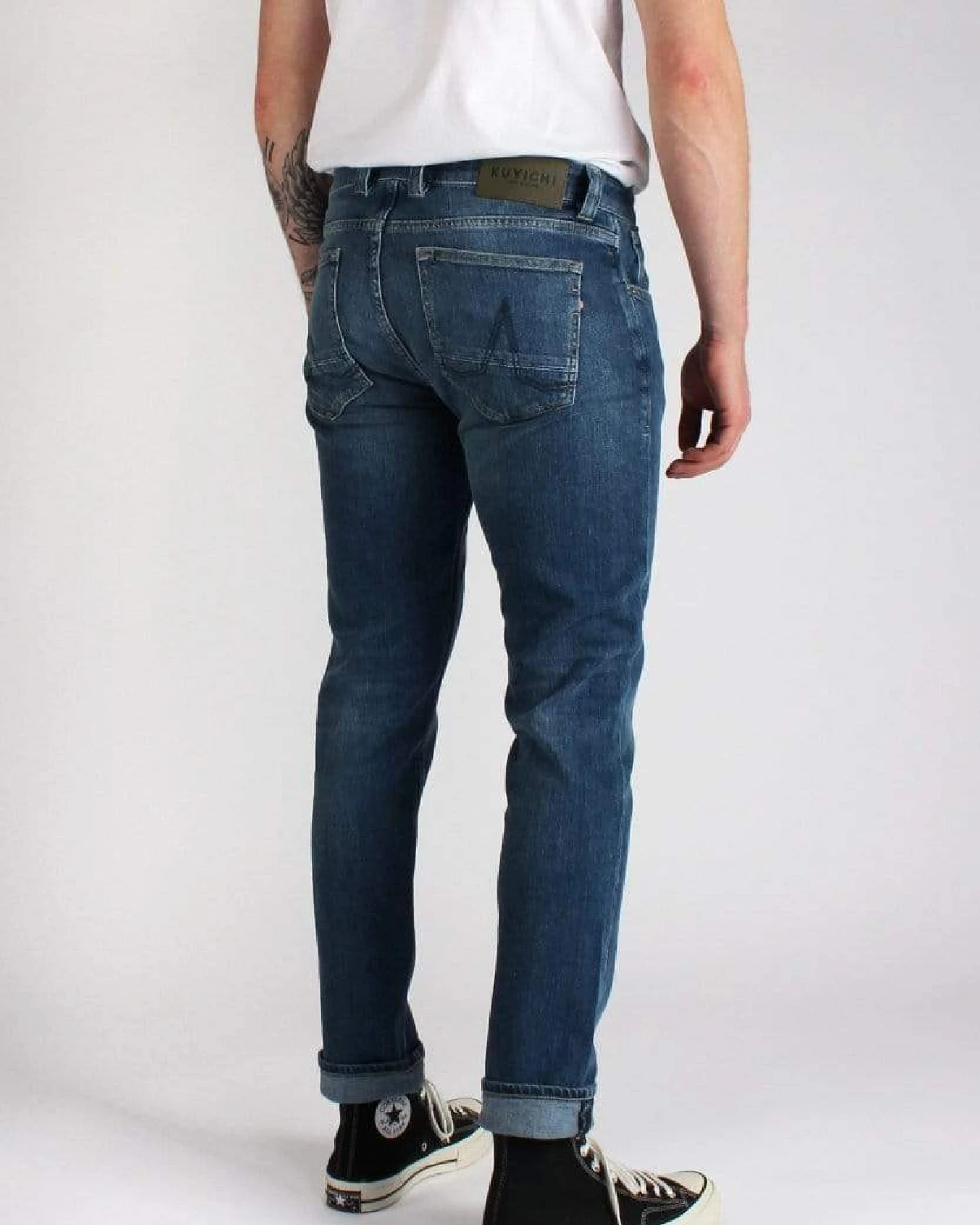 Kuyichi Herren vegan Jeans Jamie Deep Blue – Ansicht 2