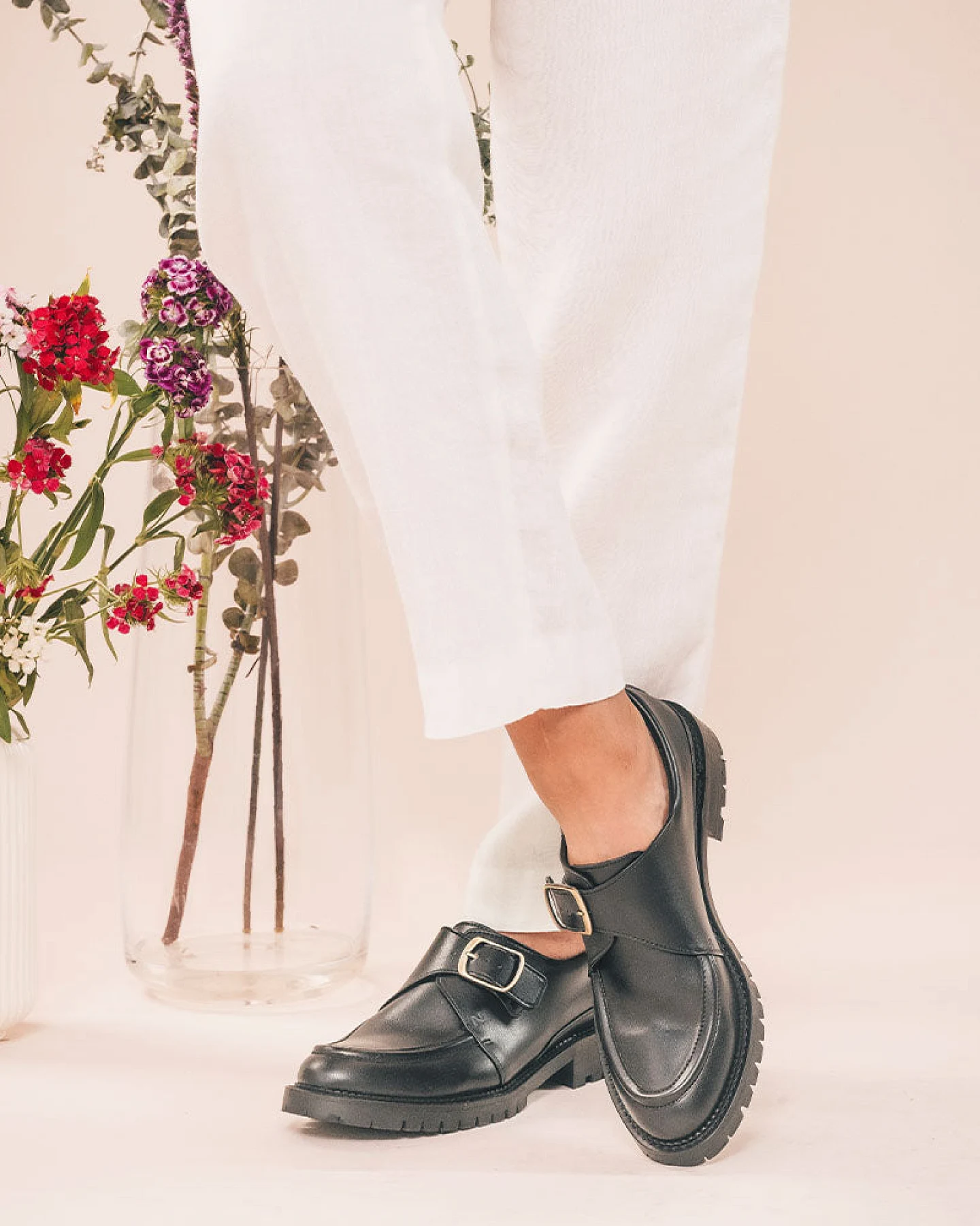 NAE Damen vegan Loafer Roda Schwarz – Ansicht 2