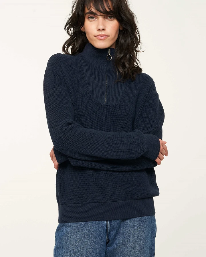 Recolution Damen vegan Pullover Nigella Dark Navy