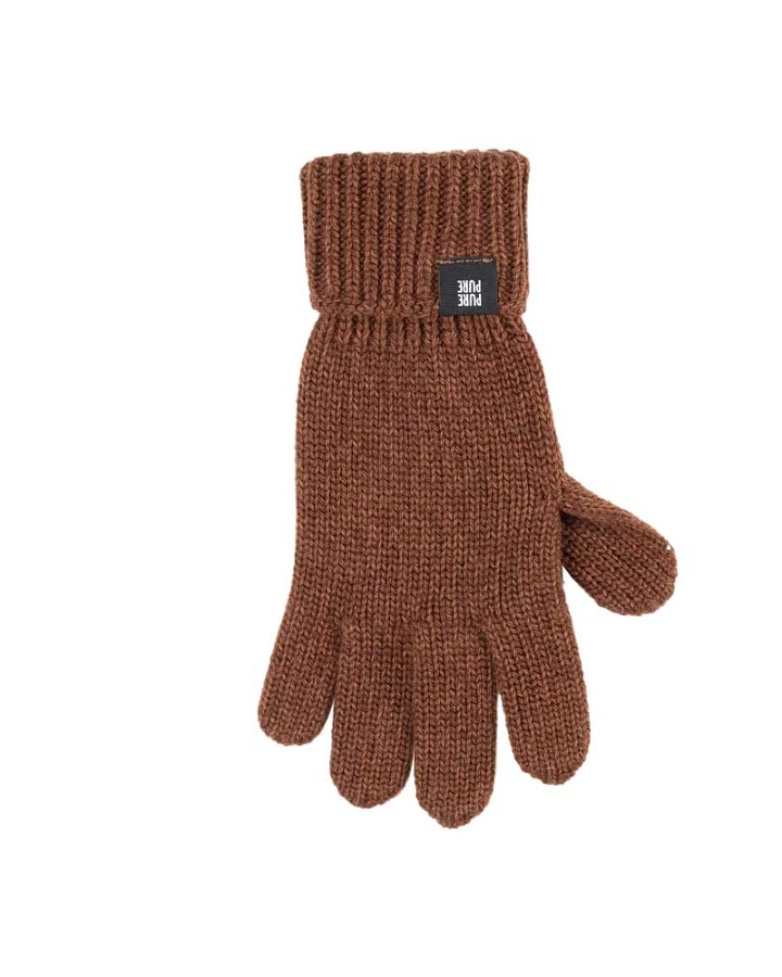 Pure Pure by Bauer - Kinderhandschuhe mit Wolle-Seide coffee-brown 4