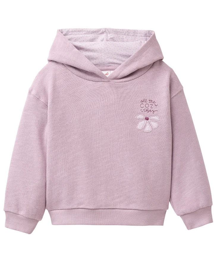 People Wear Organic - Sweat-Hoodie "Cozy" grauviolett