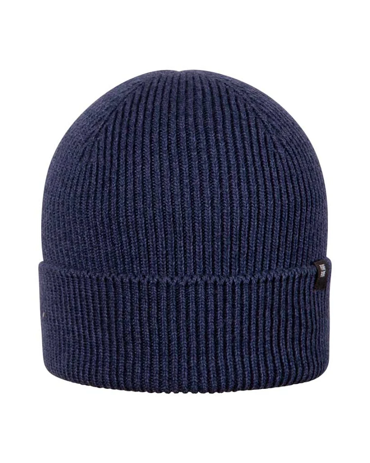 Pure Pure by Bauer - Strickmütze mit Merinowolle-Seide marine