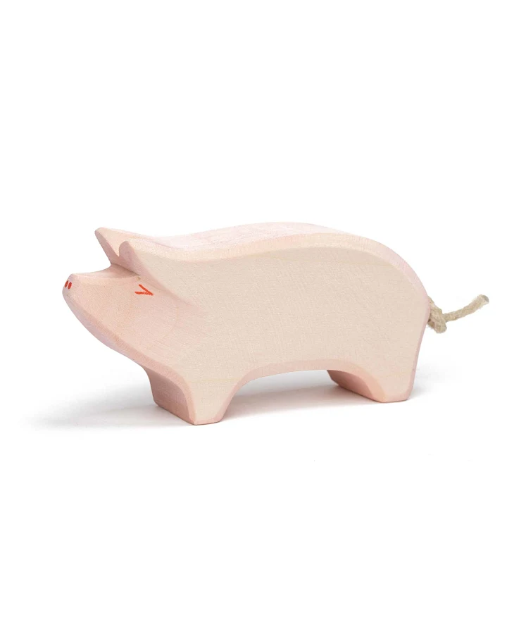 Ostheimer - Holztier Schwein Rüssel hoch