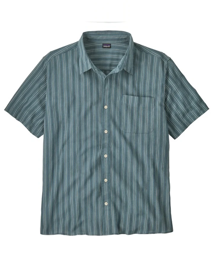 Patagonia - A/C Shirt - Hemd Gr M grau/türkis