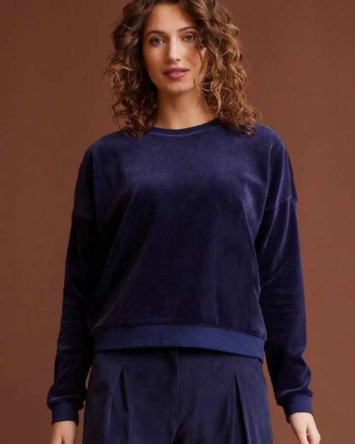 LANA Organic Samtig weicher Pullover, Modell Tess