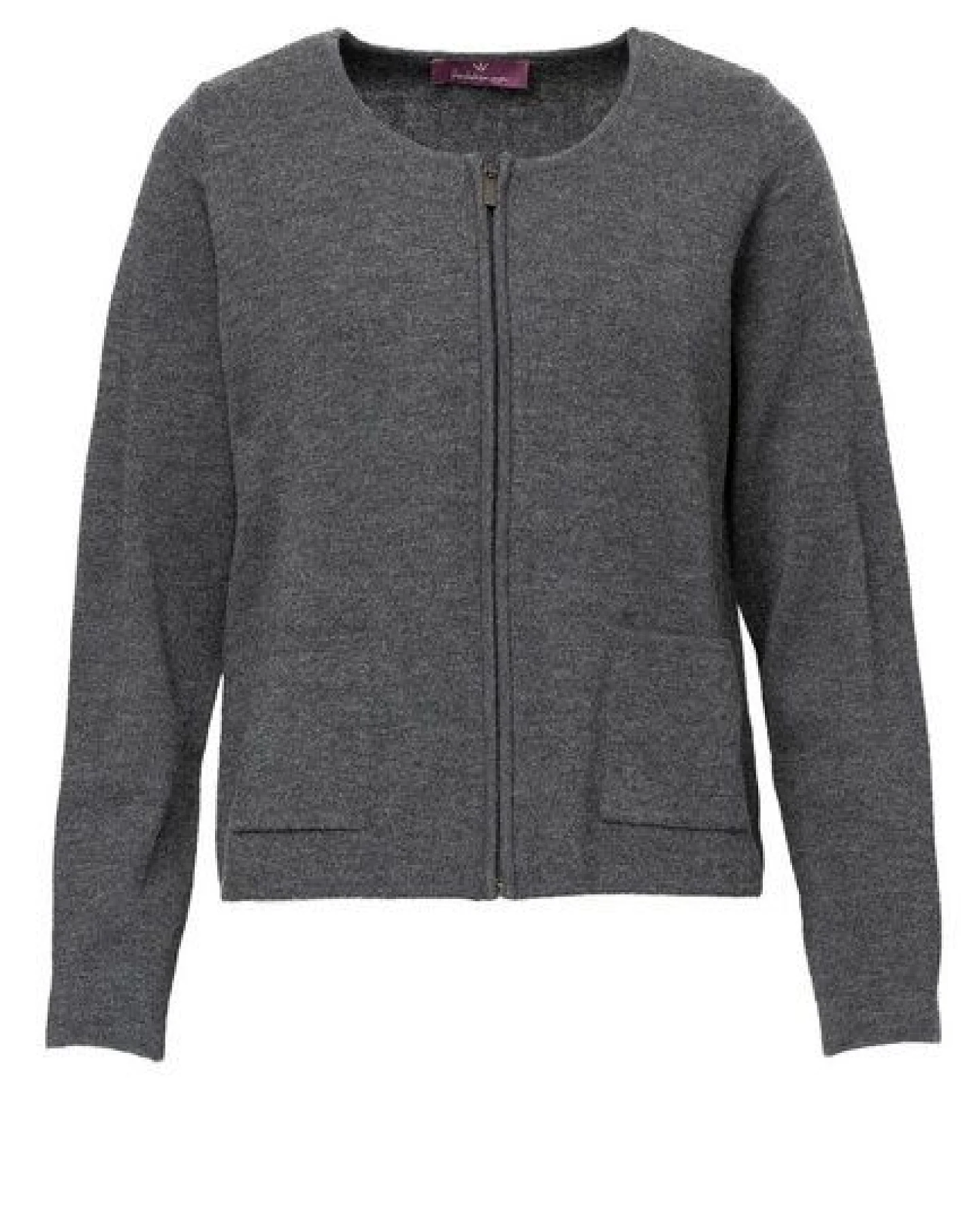Heidekönigin Strickjacke mit Reißverschluss – Ansicht 4