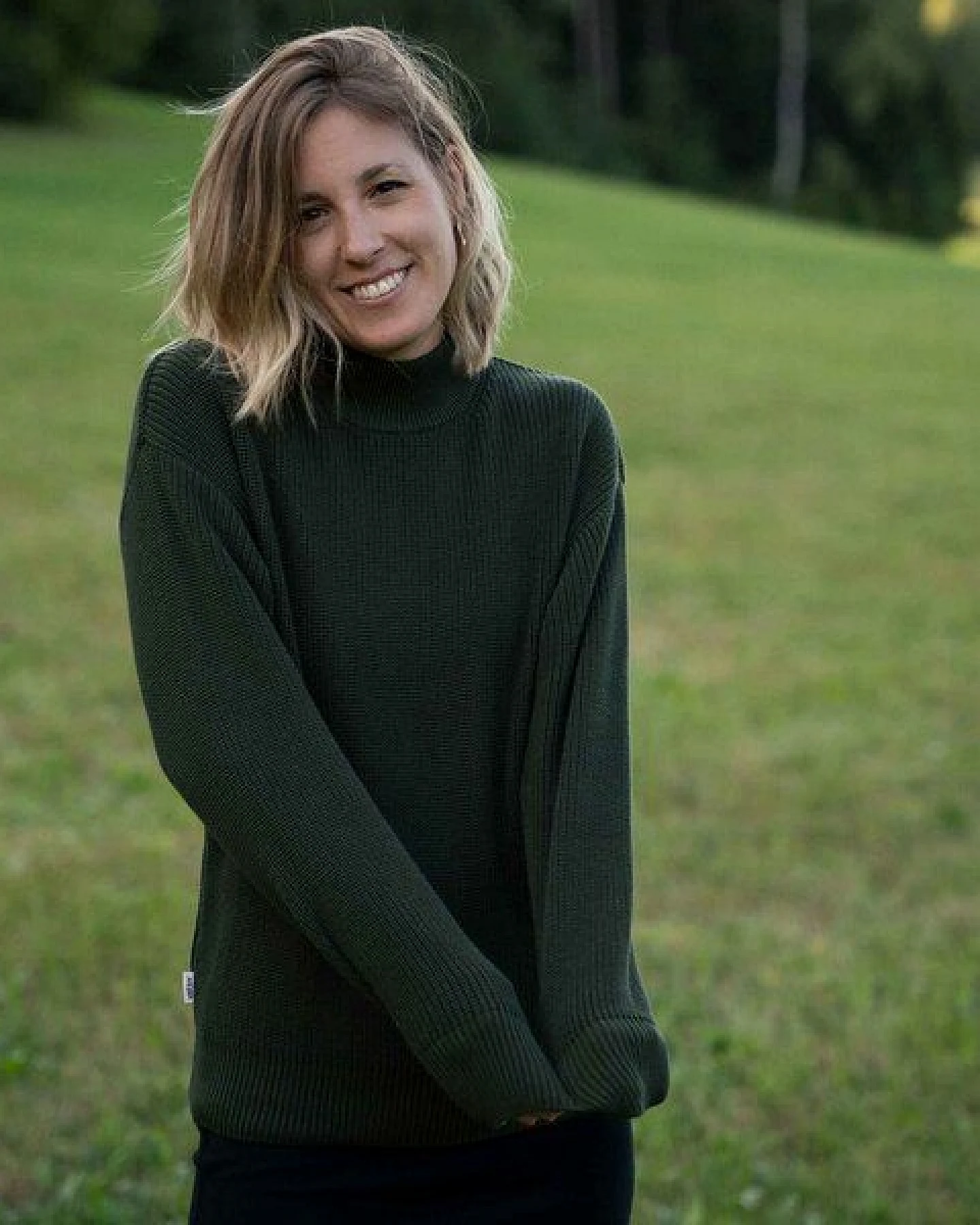 Vresh Clothing Alva - Strickpullover mit Stehkragen aus Biobaumwolle – Ansicht 2