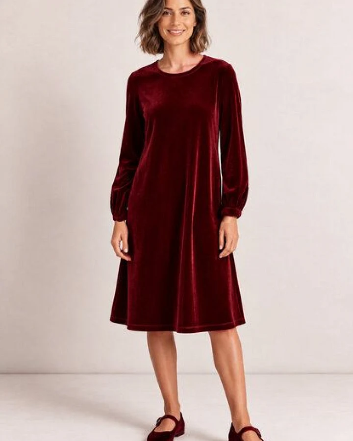 LANA Organic Samtkleid, Modell Isolde