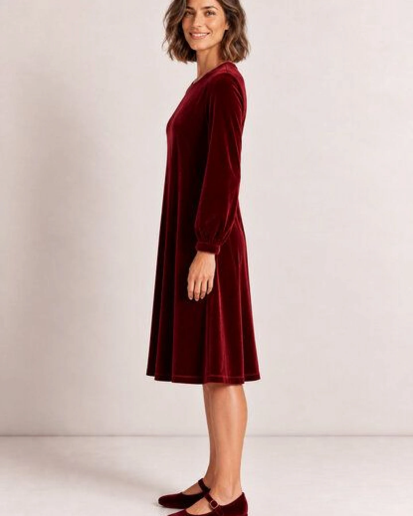 LANA Organic Samtkleid, Modell Isolde – Ansicht 2