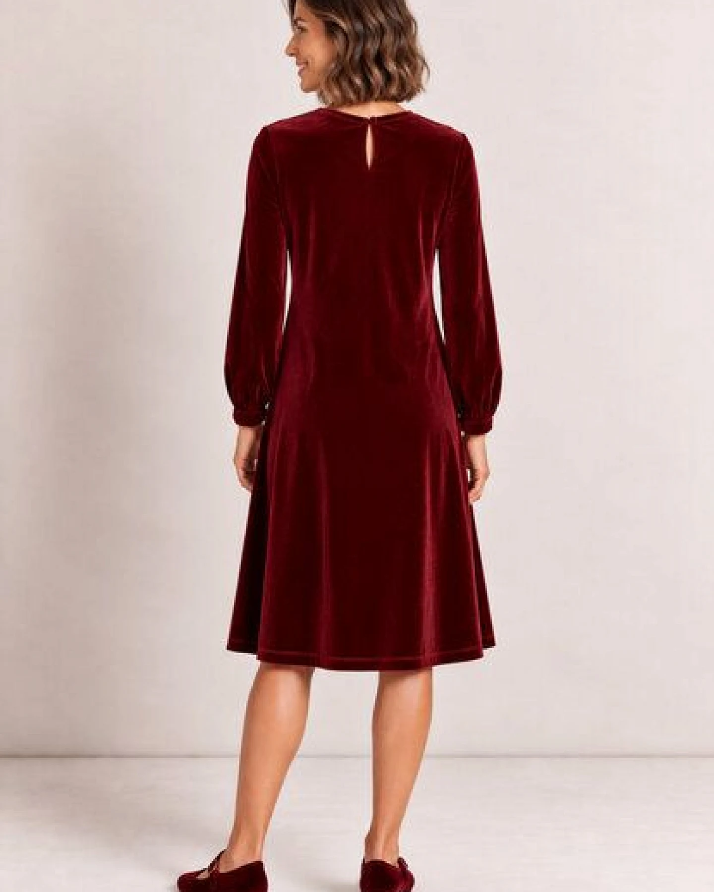 LANA Organic Samtkleid, Modell Isolde – Ansicht 3