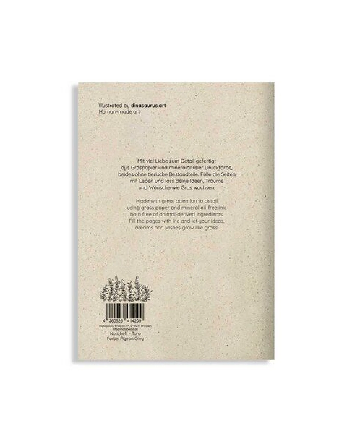 matabooks® Notizheft A5 blanko aus Graspapier – Tara – Ansicht 3