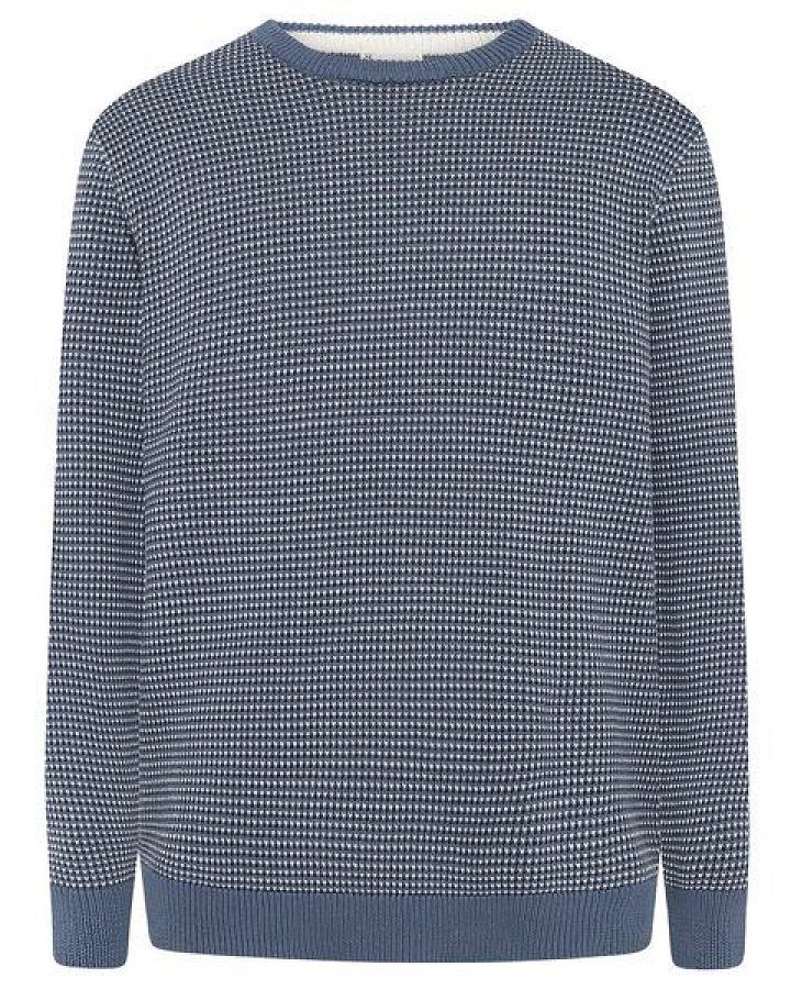 KnowledgeCotton Apparel Strickpullover Jacquard crew neck sweater