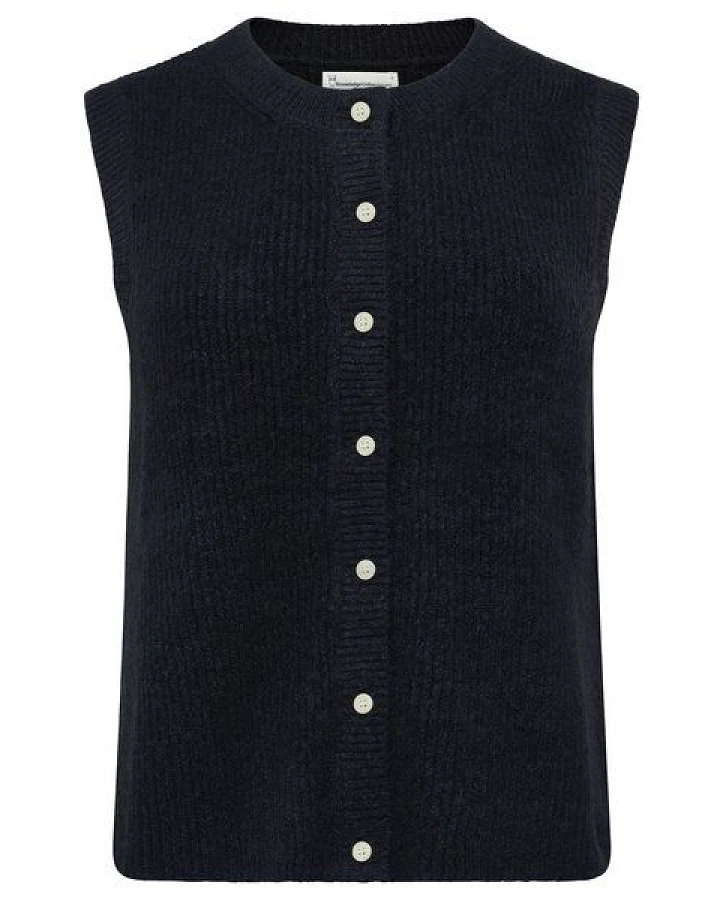 KnowledgeCotton Apparel Strickweste Soufflé yarn