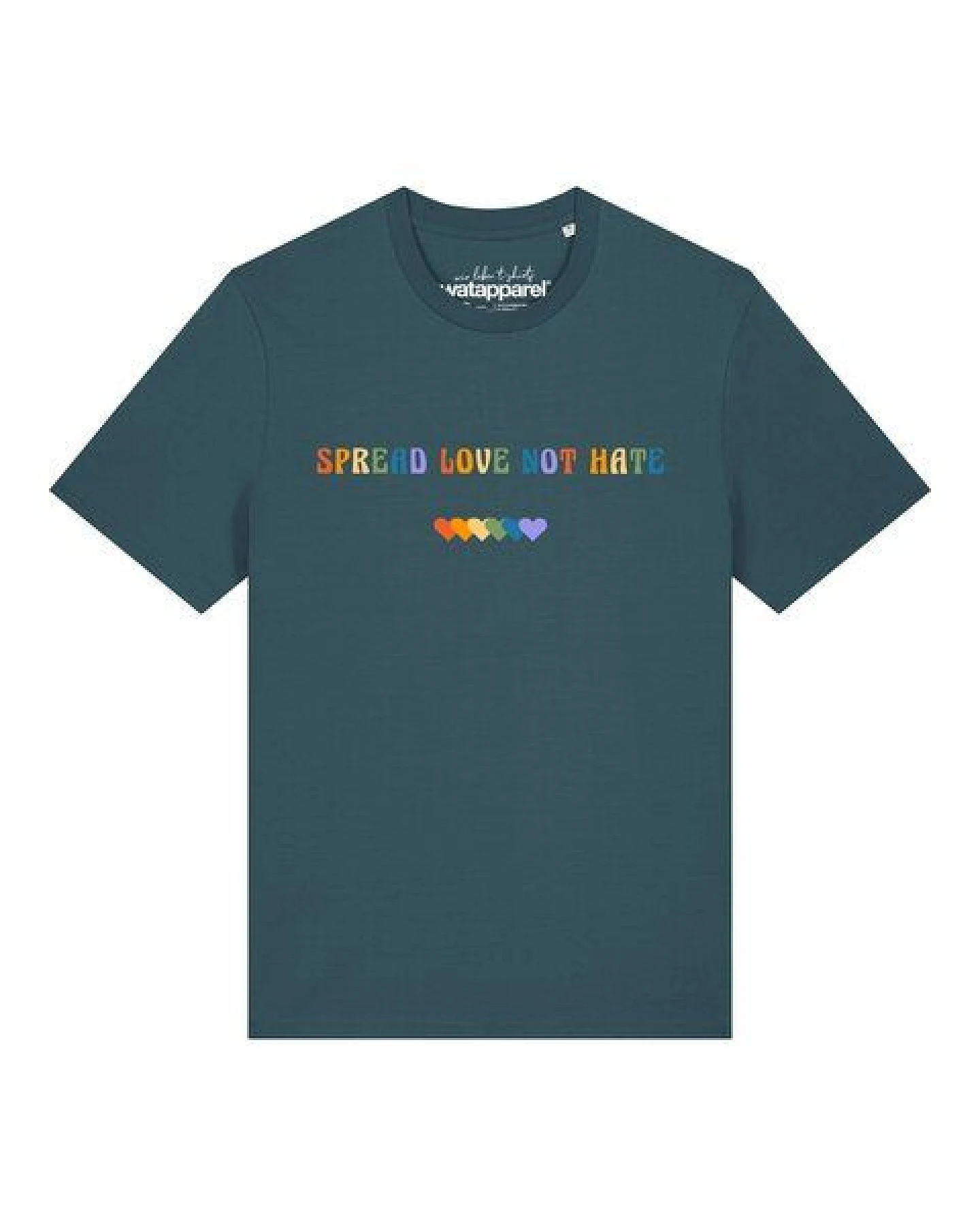 watapparel T-Shirt Unisex Spread Love not Hate – Ansicht 2