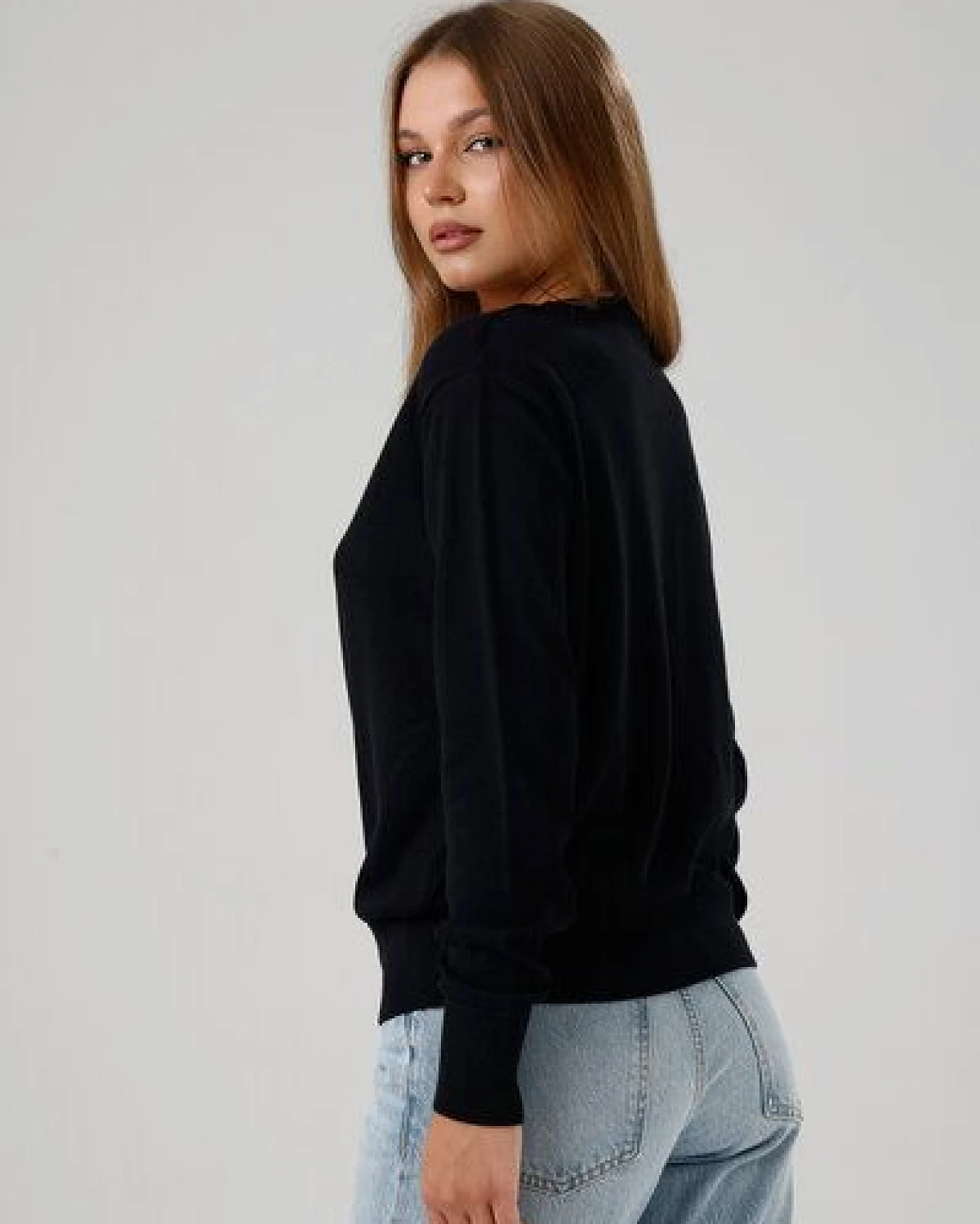 GORG Damen Strickpullover mit V-Ausschnitt – Ansicht 4