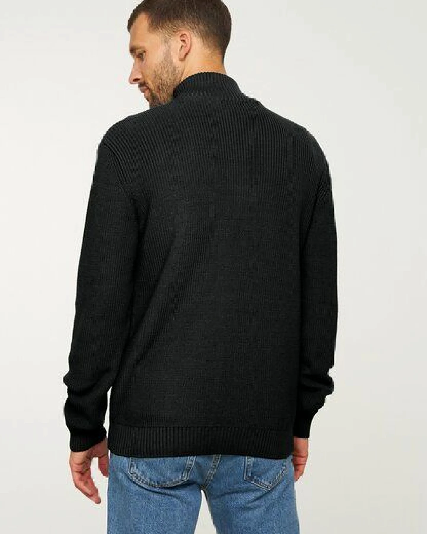 Herren Stricktroyer aus Baumwolle - HELANTIUM - recolution – Ansicht 3