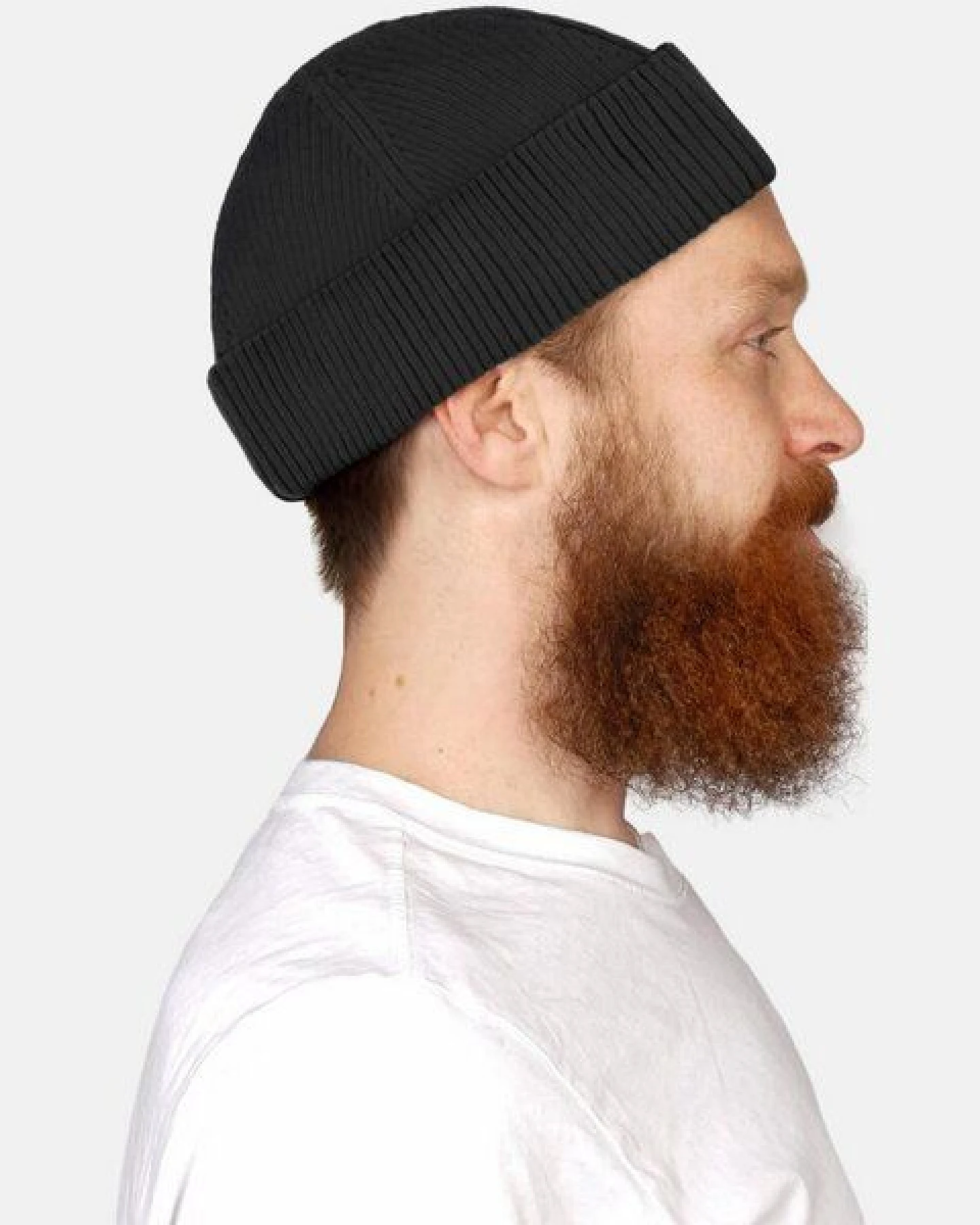 Hanseheld Strickmütze Seebär Rippstrick Dockermütze Baumwolle GOTS Organic – Ansicht 2
