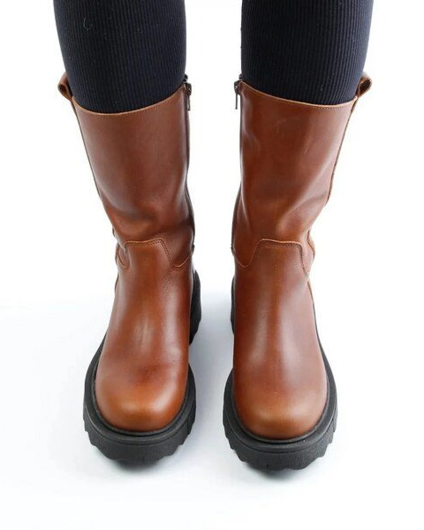 Grand Step Shoes Maxi Boots aus pflanzlich gegerbtem Leder – Ansicht 4