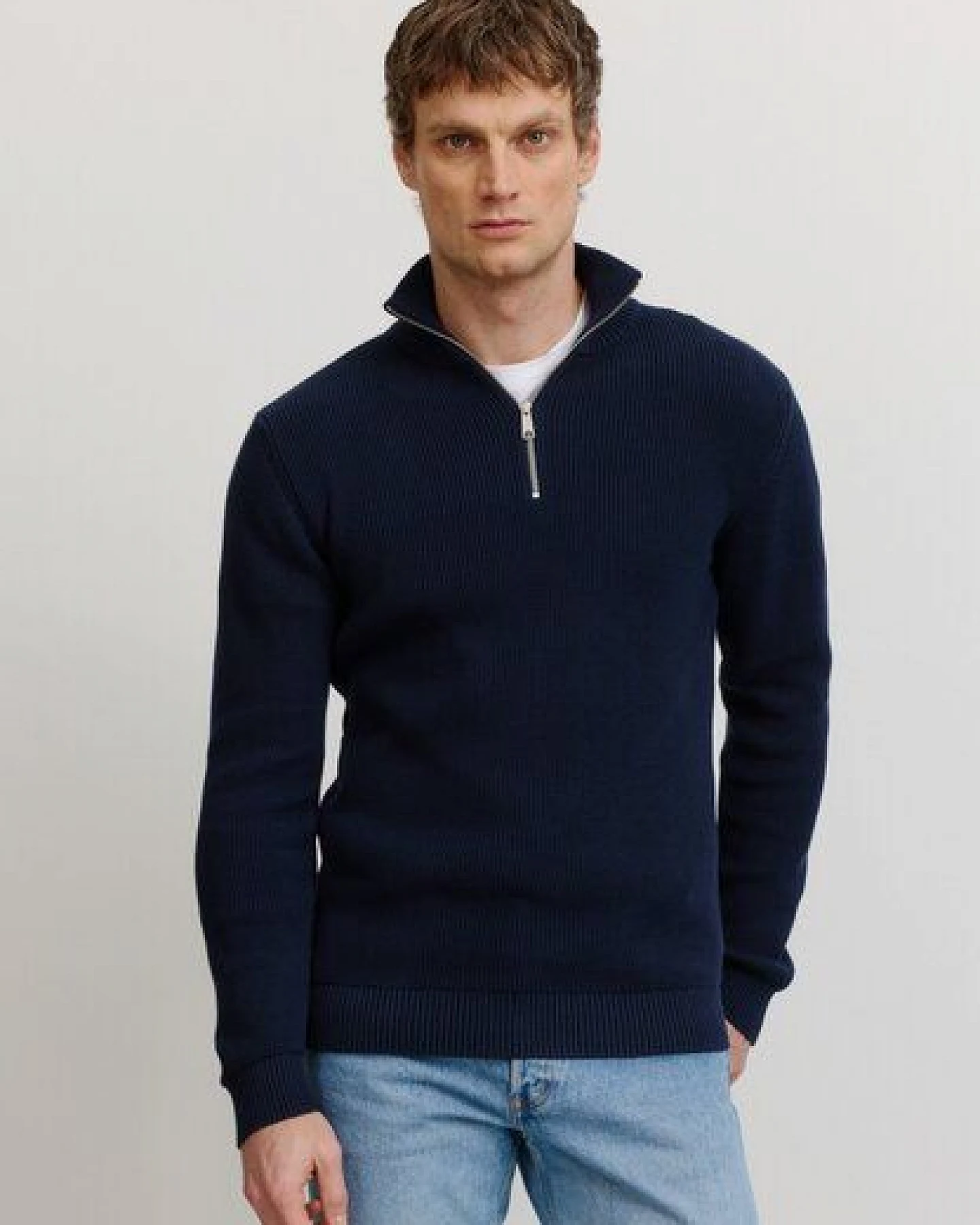 Herren Stricktroyer aus Baumwolle - HELANTIUM - recolution – Ansicht 4