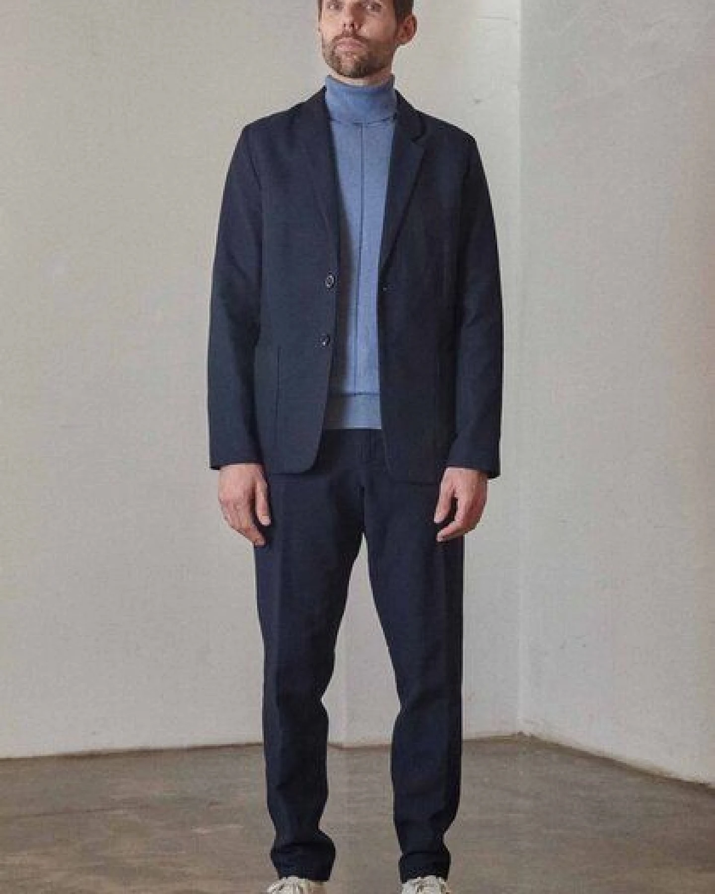 About Companions Herren Blazer ENVER Eco Structure Navy – Ansicht 3