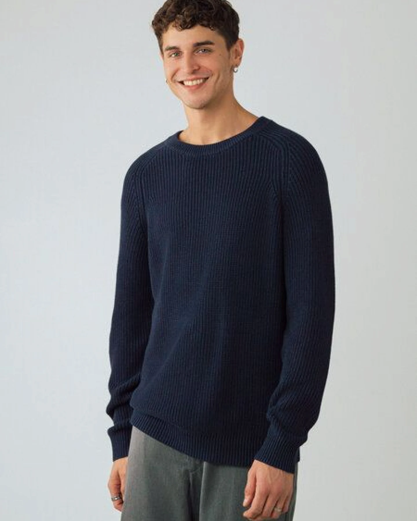 Honest Basics Herren Strickpullover aus 100% Bio-Baumwolle – Ansicht 2