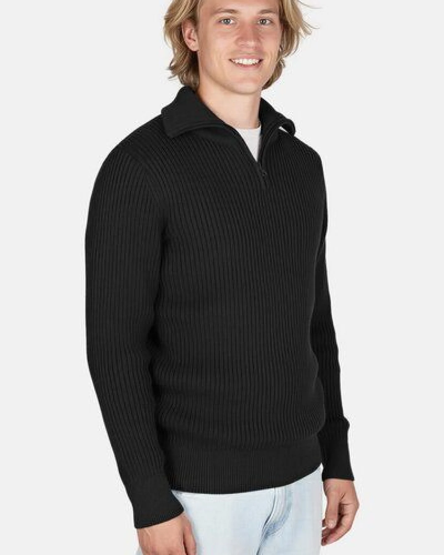 Hanseheld Troyer Baumwolle GOTS Herren Troyer-Pullover Bio – Ansicht 3