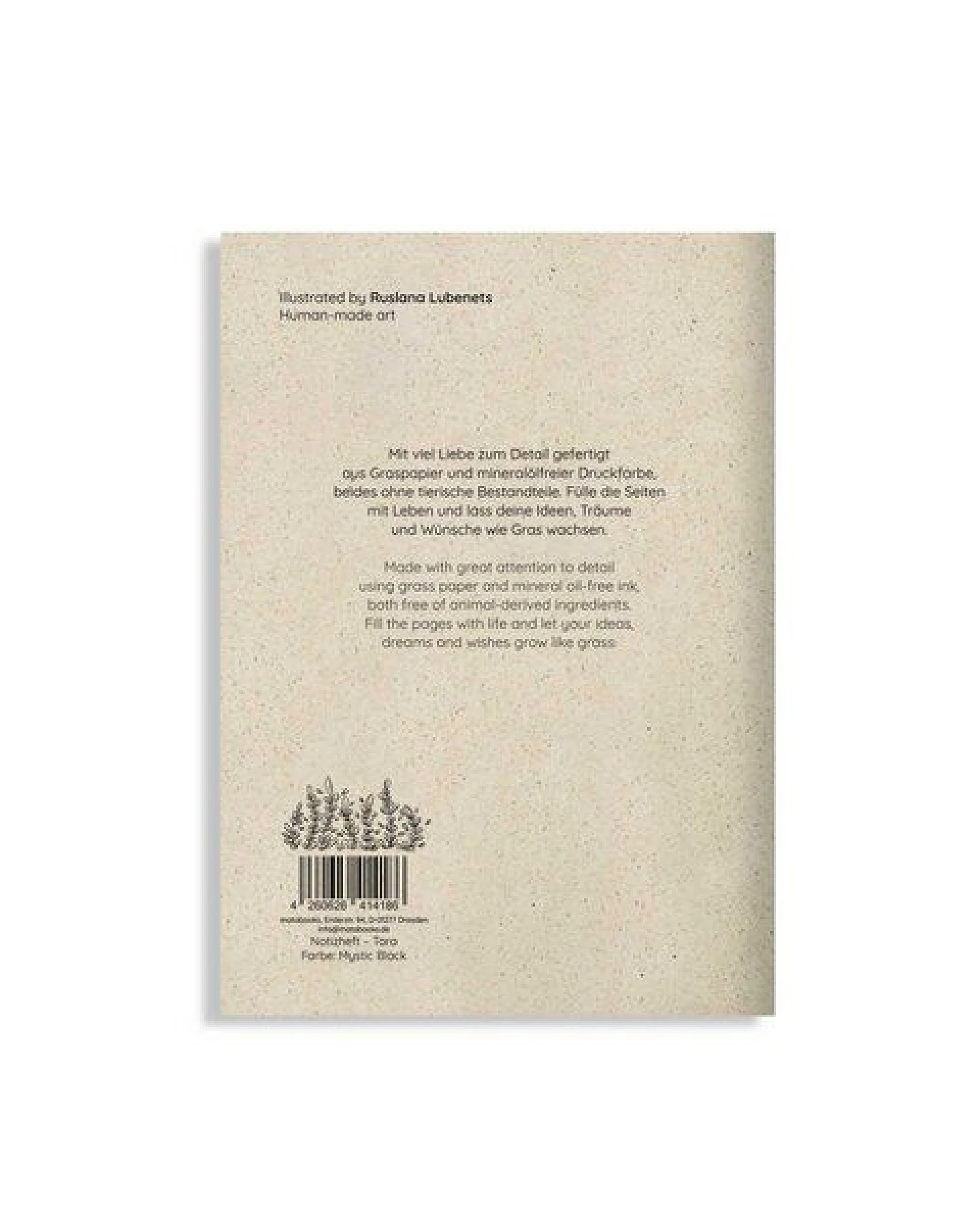 matabooks® Notizheft A5 blanko aus Graspapier – Tara – Ansicht 3