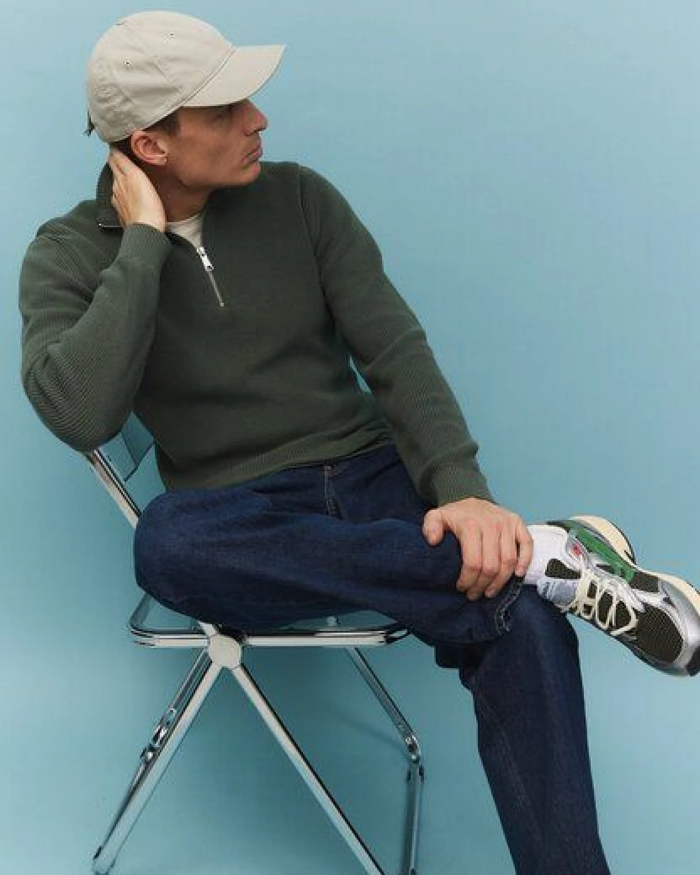 Herren Stricktroyer aus Baumwolle - HELANTIUM - recolution – Ansicht 2