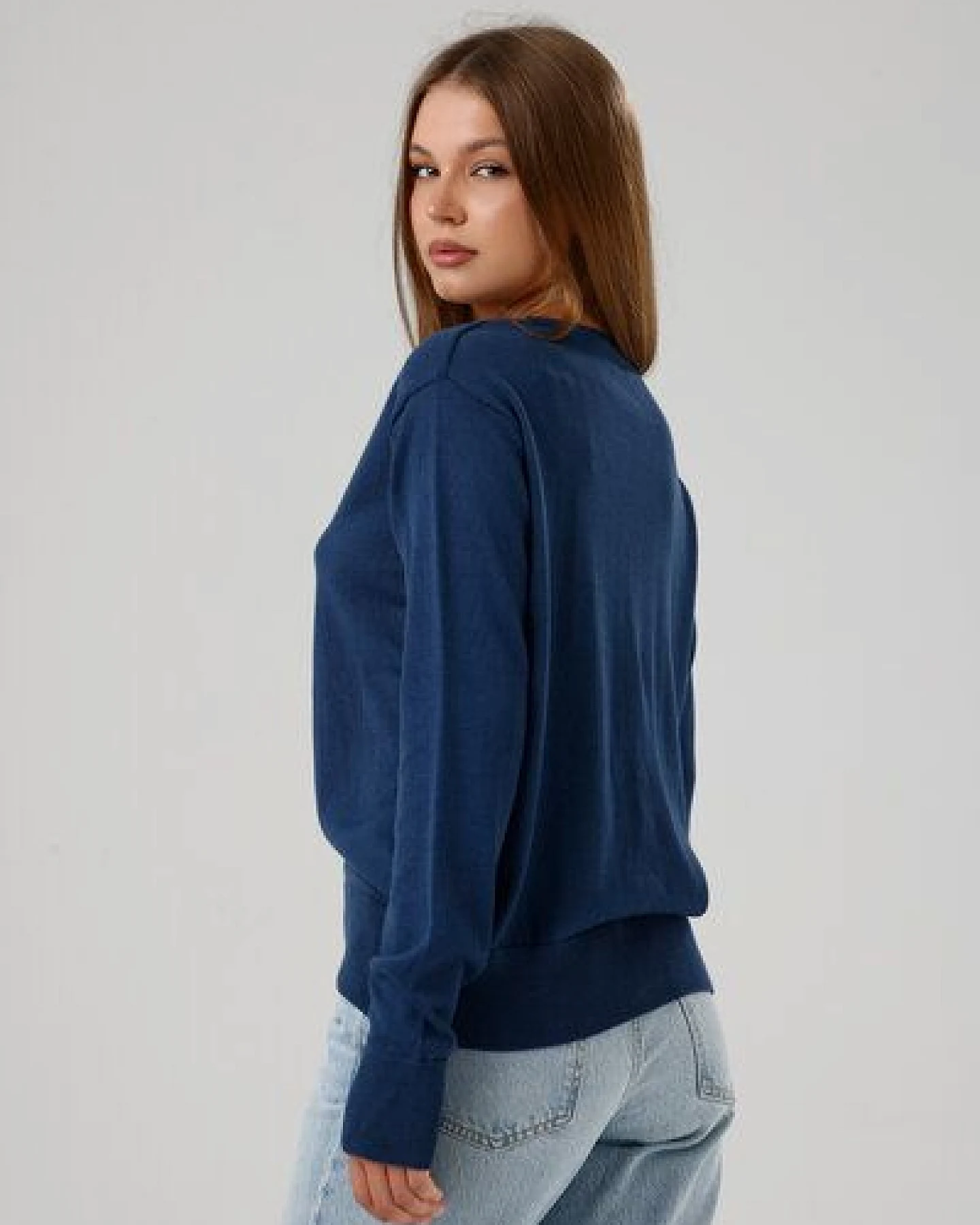 GORG Damen Strickpullover mit V-Ausschnitt – Ansicht 4