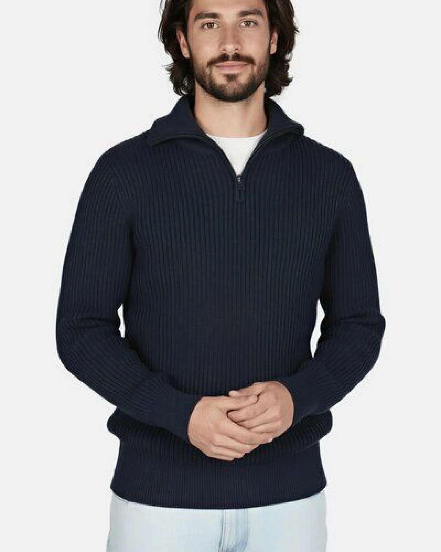 Hanseheld Troyer Baumwolle GOTS Herren Troyer-Pullover Bio – Ansicht 2
